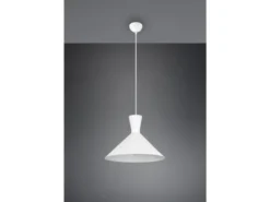 Pendelleuchte ENZO einflammig mit Metallschirm Weiß, Ø 35cm