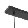 Pendelleuchte GILA 3-flammig mit Gitter Lampenschirmen Schwarz, Breite 120cm