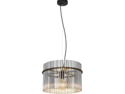 Pendelleuchte GORLEY mit Rauchglas Stäben, Ø 40cm