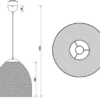 Pendelleuchte IVAR mit Drahtgeflecht Metallschirm 1-flammig Silber, Ø 40cm