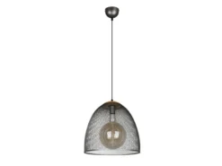 Pendelleuchte IVAR mit Drahtgeflecht Metallschirm 1-flammig Silber, Ø 40cm