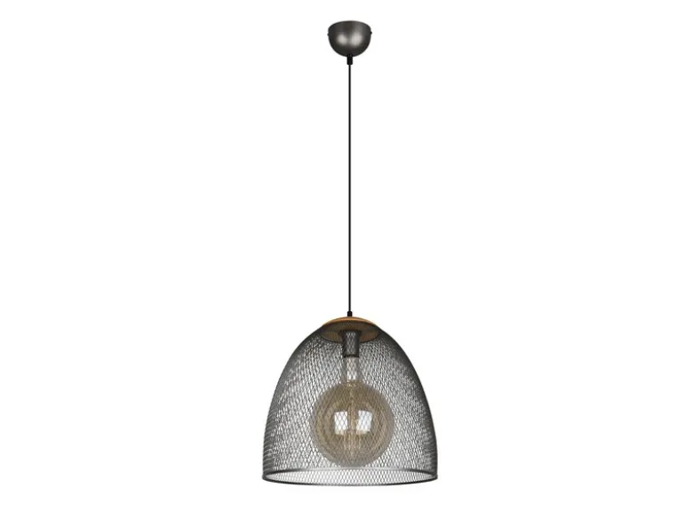 Pendelleuchte IVAR mit Drahtgeflecht Metallschirm 1-flammig Silber, Ø 40cm