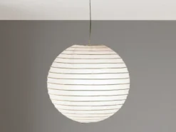 Pendelleuchte Japan-Kugel Papier Lampion weiß mit dimmbarer LED, Ø 40cm