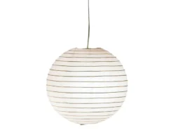 Pendelleuchte Japan-Kugel Papier Lampion weiß mit dimmbarer LED, Ø 40cm