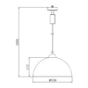 Pendelleuchte JIMMY mit Metallschirm Ø 31cm für DUOline Schienensystem