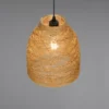 Pendelleuchte JOELINE mit Lampenschirm aus geflochtenem Papiergarn, Ø 25cm