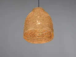 Pendelleuchte JOELINE mit Lampenschirm aus geflochtenem Papiergarn, Ø 25cm