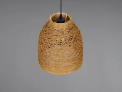 Pendelleuchte JOELINE mit Lampenschirm aus geflochtenem Papiergarn, Ø 25cm