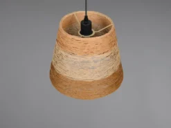 Pendelleuchte JOELINE mit Lampenschirm aus mehrfarbigem Papiergarn, Ø 30cm