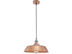 Pendelleuchte KNUD Kupfer gebürstet / gold matt, Ø 36cm