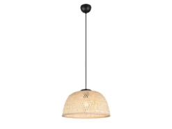 Pendelleuchte LAURENT mit Korbgeflecht Lampenschirm aus Bambus, Ø 40cm