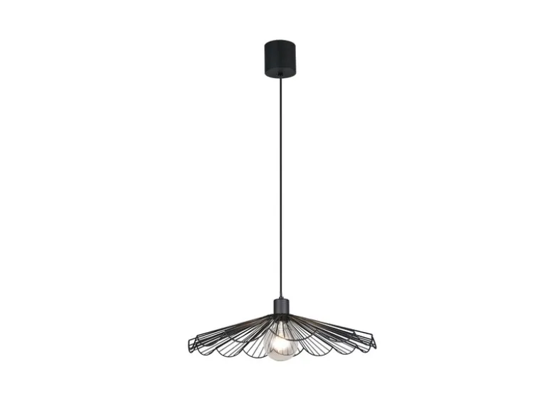 Pendelleuchte MARGARITA mit gefächertem Metall Gitterschirm Ø 50cm