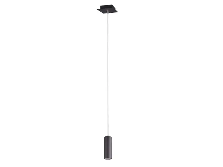 Pendelleuchte MARLEY 1-flammig Metall in Schwarz matt, Ø 12cm