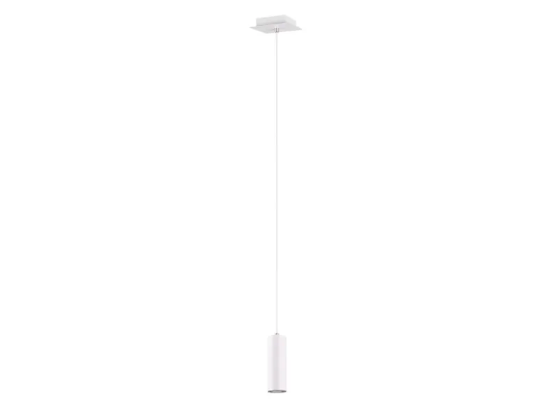 Pendelleuchte MARLEY 1-flammig Metall in Weiß matt, Ø 12cm