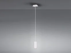 Pendelleuchte MARLEY 1-flammig Metall in Weiß matt, Ø 12cm