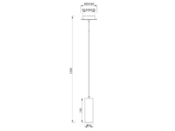 Pendelleuchte MARLEY 1-flammig Metall in Weiß matt, Ø 12cm