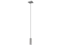 Pendelleuchte MARLEY 1-flammig Metall in Silber, Ø 12cm