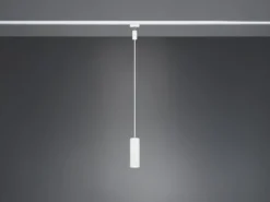 Pendelleuchte MARLEY Metall Weiß Ø 6cm für DUOline Schienensystem