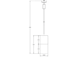 Pendelleuchte ROBIN mit Rauchglas Ø 10cm für DUOline Schienensystem
