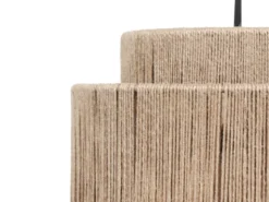 Pendelleuchte SMILLA 4-flammig aus Jute Natur im Boho Stil, Breite 115cm