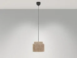 Pendelleuchte SMILLA 1-flammig aus Jute Natur im Boho Stil, Ø 31cm