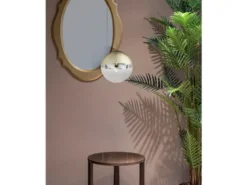 Pendelleuchte VARUS mit Glaskugel Design in Gold & Klarglas, Ø 30cm
