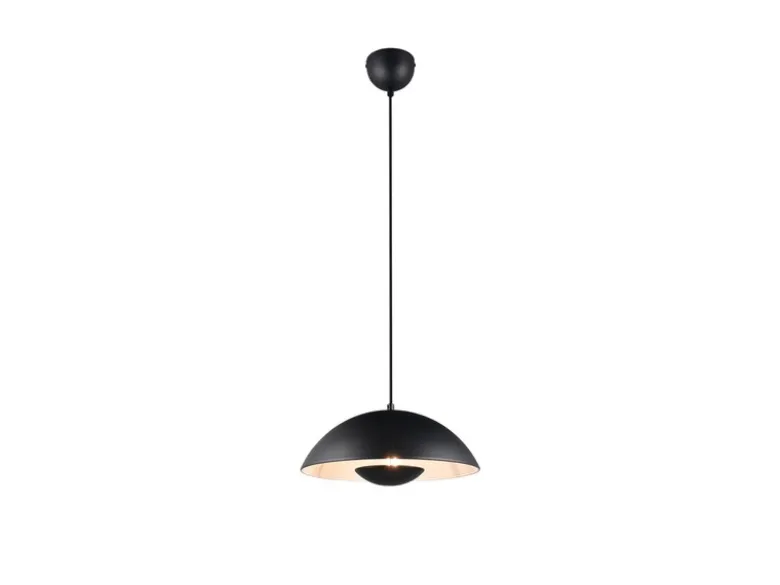 Pendelleuchte VARYA Metallschirm Schwarz mit Blendschutz, Ø 32cm