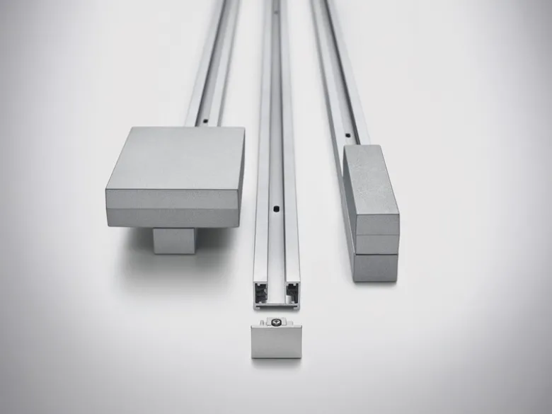 2-Phasen Schiene für DUOline Schienensystem Weiß matt, Länge 100cm