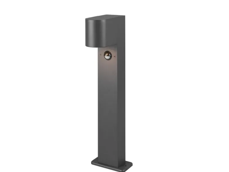 Pollerleuchte Anthrazit mit Bewegungsmelder inklusive GU10 LED, Höhe 50cm