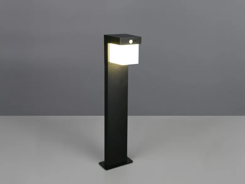 Pollerleuchte COLOMBO mit Solar und Strom, Hybrid mit Bewegungsmelder H: 50cm