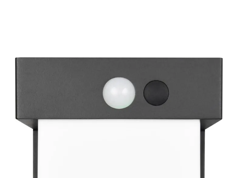 Pollerleuchte COLOMBO mit Solar und Strom, Hybrid mit Bewegungsmelder H: 50cm