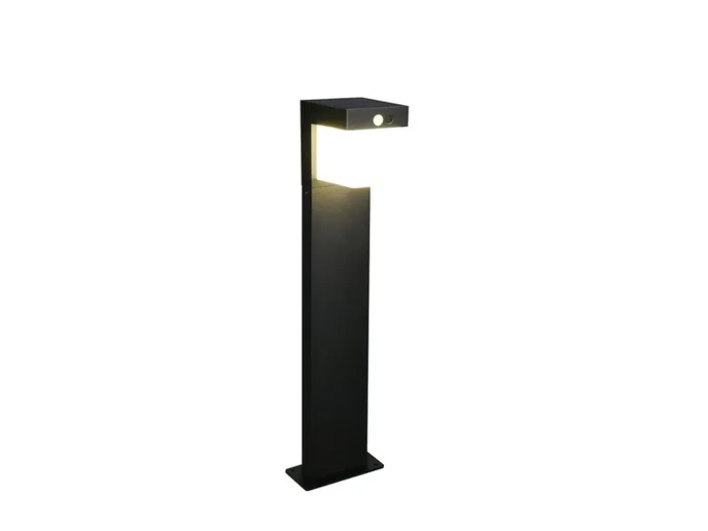 Pollerleuchte COLOMBO mit Solar und Strom, Hybrid mit Bewegungsmelder H: 50cm