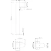Pollerleuchte ROYA mit Bewegungsmelder, Downlight Anthrazit, Höhe 50cm