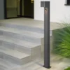 Pollerleuchte ROYA mit Bewegungsmelder, Downlight Anthrazit, Höhe 100cm