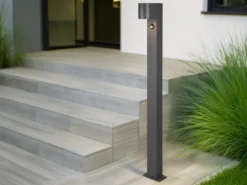 Pollerleuchte ROYA mit Bewegungsmelder, Downlight Anthrazit, Höhe 100cm