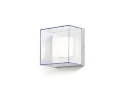Quadratische Wandleuchte SANREMO, bruchsicherer Schirm, 9W HP-LED, IP54