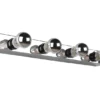Retro Badezimmer Wandleuchte THEATRO in Chrom 55cm - Spiegelleuchte