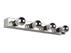Retro Badezimmer Wandleuchte THEATRO in Chrom 55cm - Spiegelleuchte