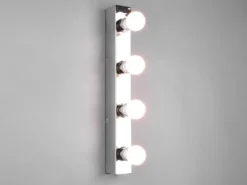 Retro Badezimmer Wandleuchte THEATRO in Chrom 55cm - Spiegelleuchte