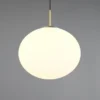 Retro LED Pendelleuchte Messing mit Glaskugel Lampenschirm, Ø 30cm
