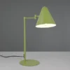 Retro LED Schreibtischleuchte mit Schwenkarm aus Metall Grün, Höhe 50,5cm