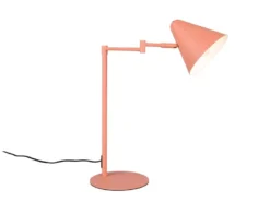 Retro LED Schreibtischleuchte mit Schwenkarm aus Metall Apricot, Höhe 50,5cm
