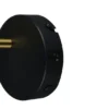 Retro LED Wandstrahler mit Schalter aus Metall Schwarz Gold, Höhe 17cm