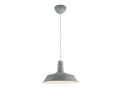 Retro Pendelleuchte WILL Lampenschirm Metall Betonoptik, Ø 36cm