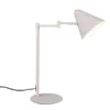 Retro Schreibtischlampe COSIMA mit Schwenkarm aus Metall Hellgrau, Höhe 50,5cm