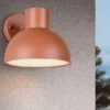 Retro Style Downlight Außenwandleuchte ELBE Apricot, Ø 20cm