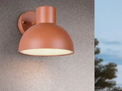 Retro Style Downlight Außenwandleuchte ELBE Apricot, Ø 20cm