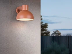 Retro Style Downlight Außenwandleuchte ELBE Apricot, Ø 20cm