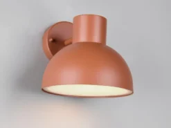 Retro Style Downlight Außenwandleuchte ELBE Apricot, Ø 20cm