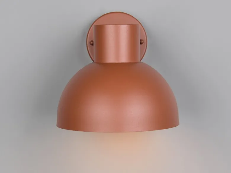 Retro Style Downlight Außenwandleuchte ELBE Apricot, Ø 20cm